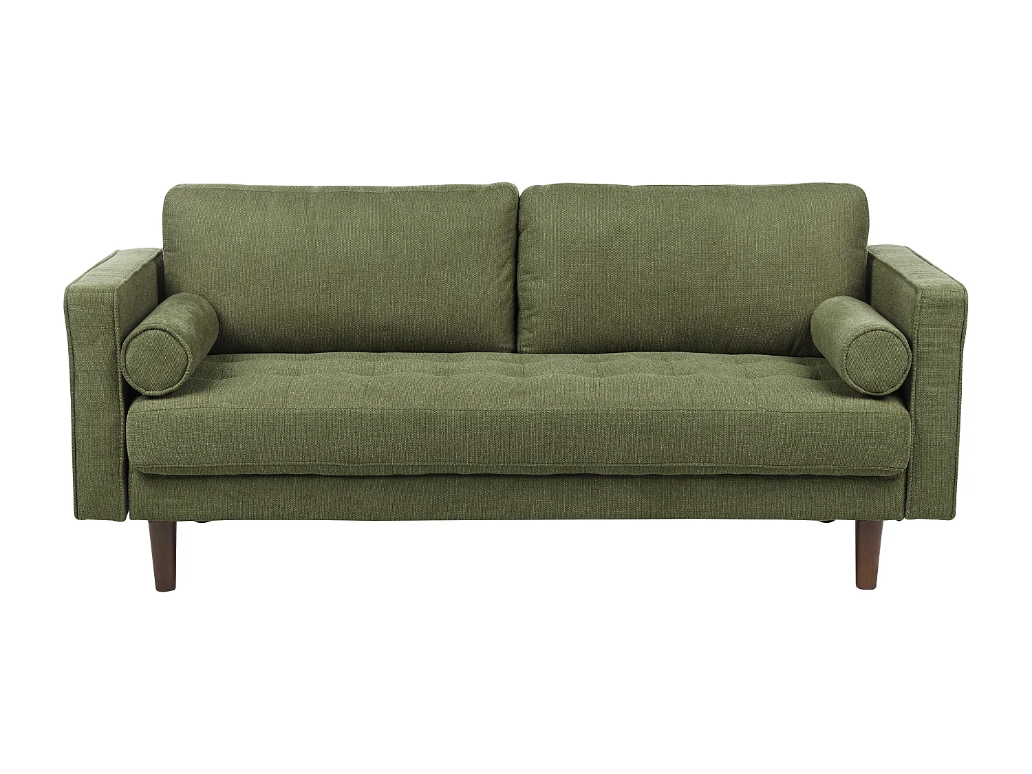 Sofá NURMO Tecido Verde escuro 3 lugares