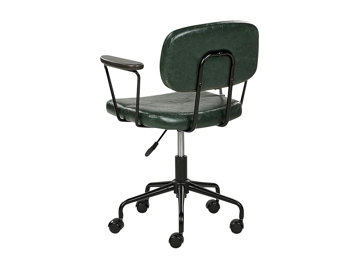 Chaise de bureau ALGERITA Cuir PU Vert foncé