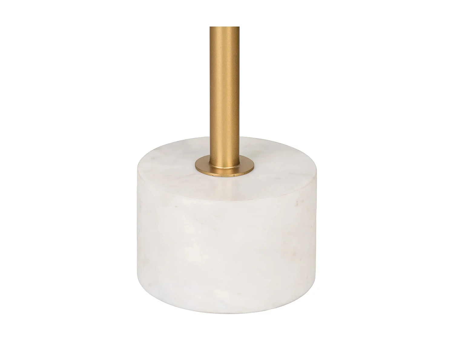 Table d'appoint en laiton et marbre LECCO Ø 41cm