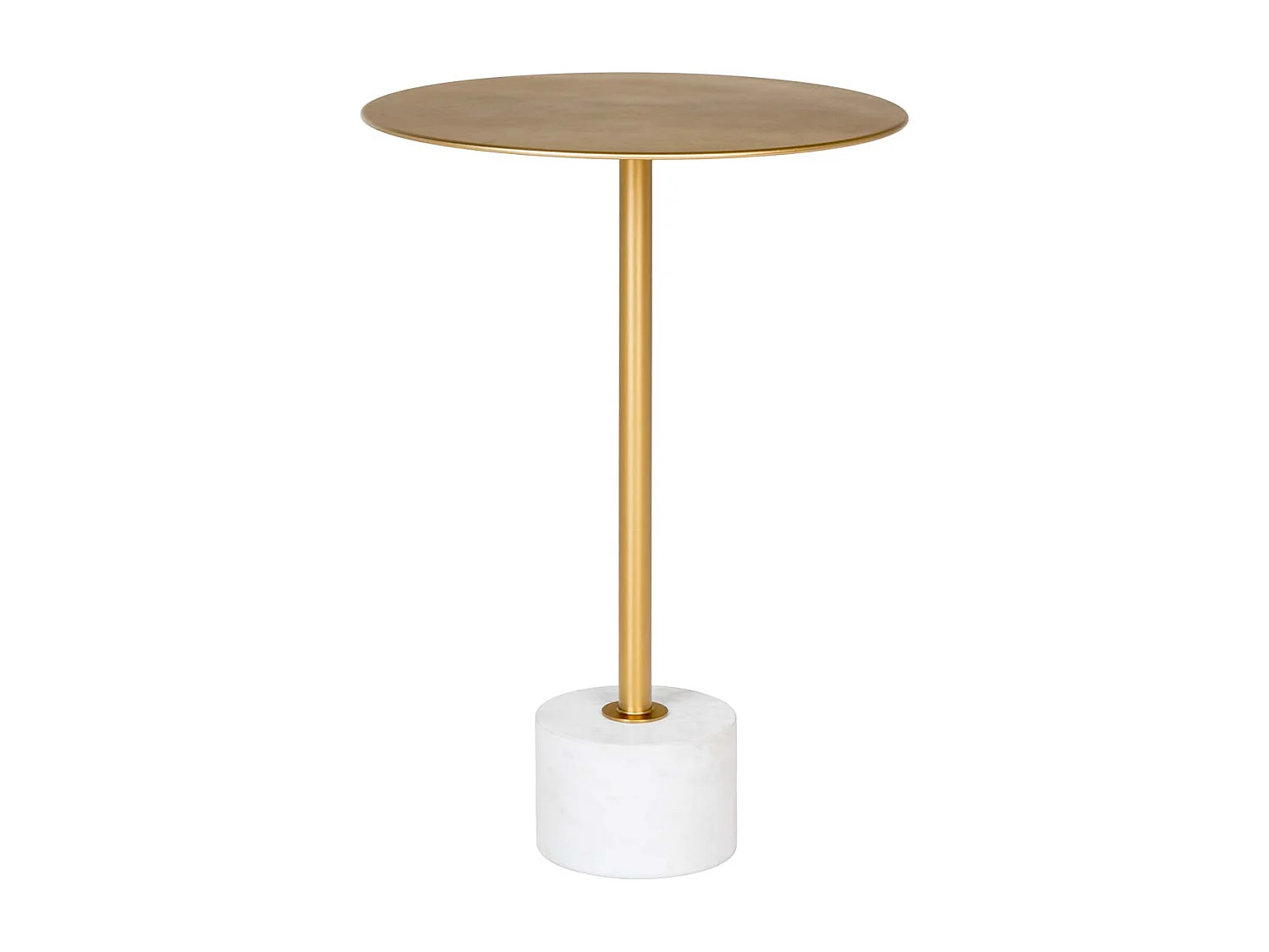 Lecco table basse , table d'angle Ø41cm marbre laiton, marbre.