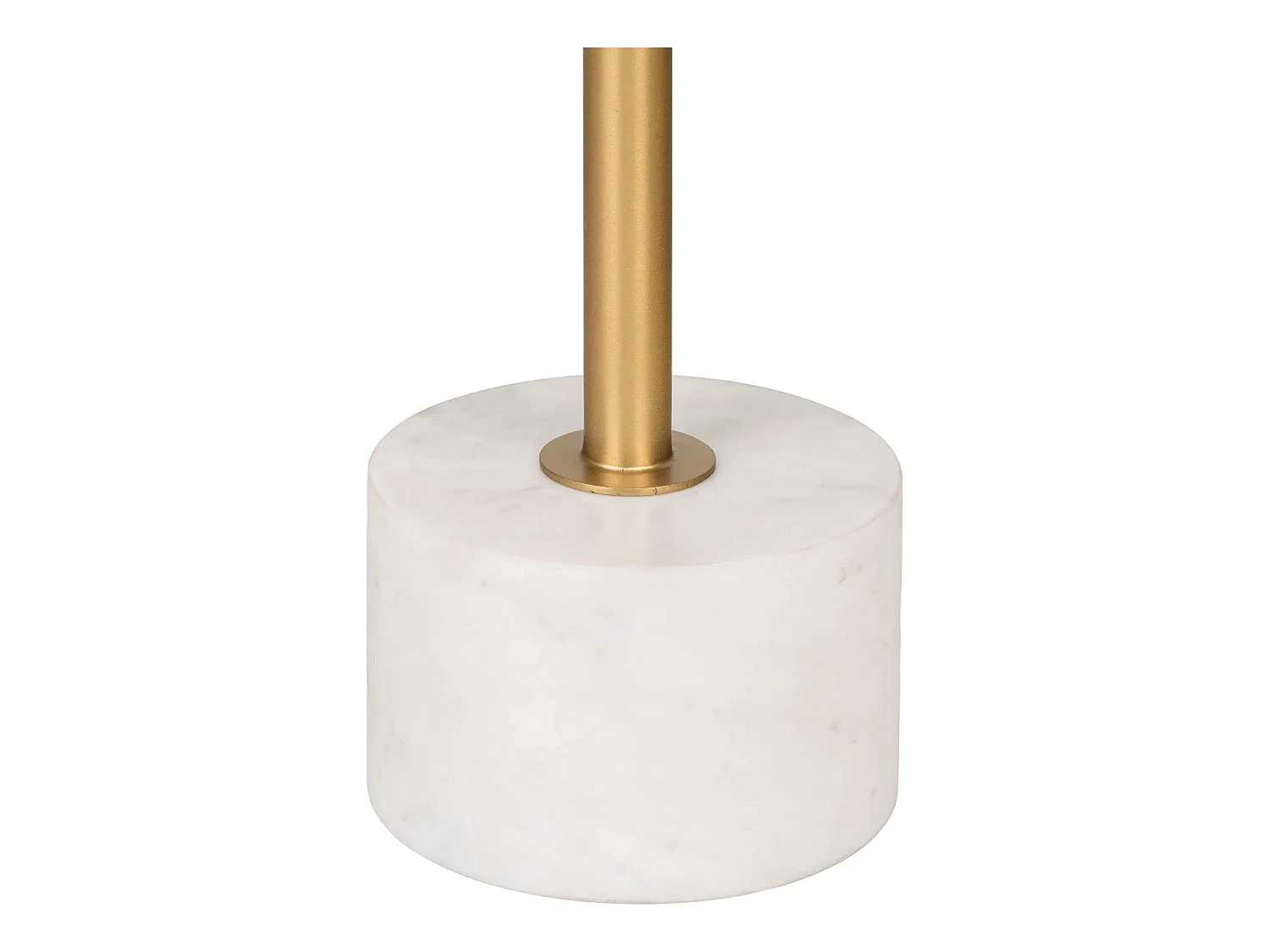 Table d'appoint en laiton et marbre LECCO Ø 41cm