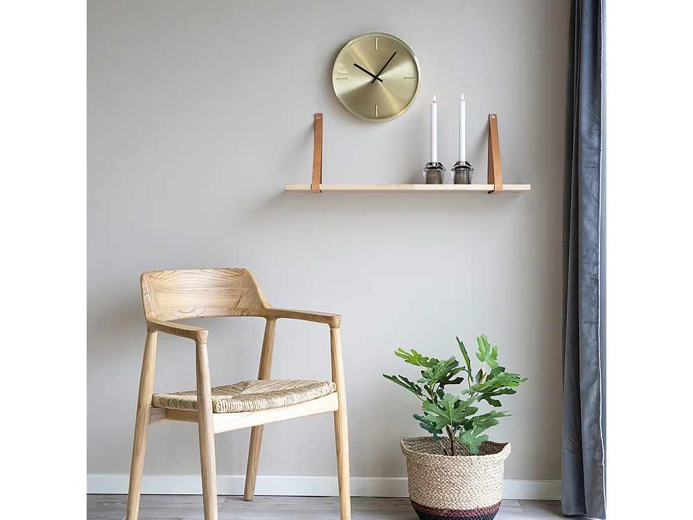 Istanbul - Horloge ronde en aluminium ø30cm : Couleur - Laiton