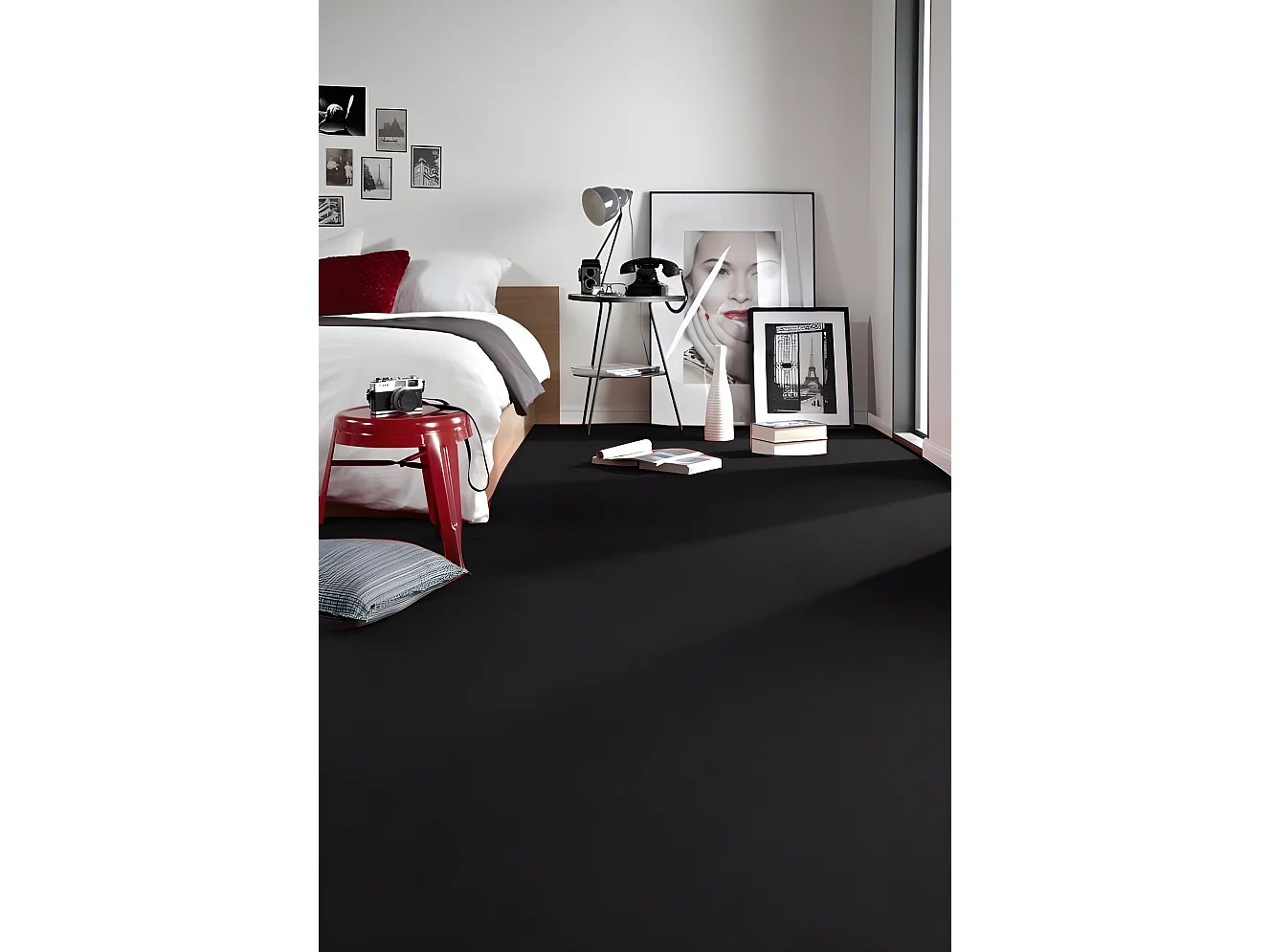 Moqueta TRENDY 159 negro 150x200 cm