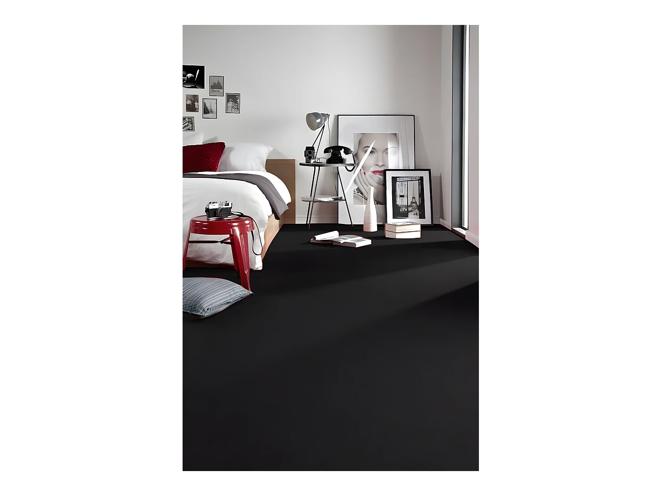 MOQUETTE TRENDY 159 noir 150x200 cm