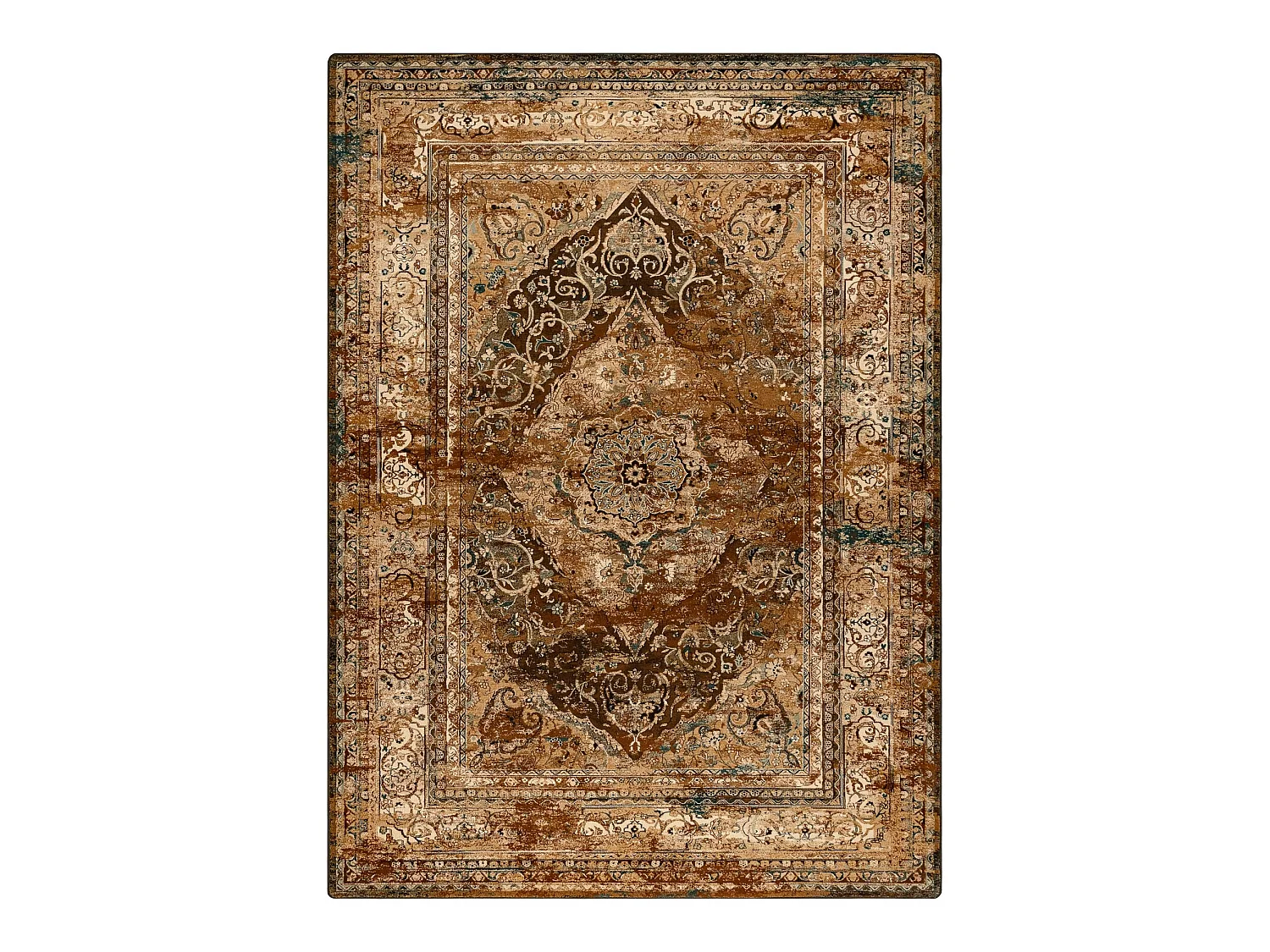 Tapis en laine SUPERIOR NURI cognac 135x200 cm