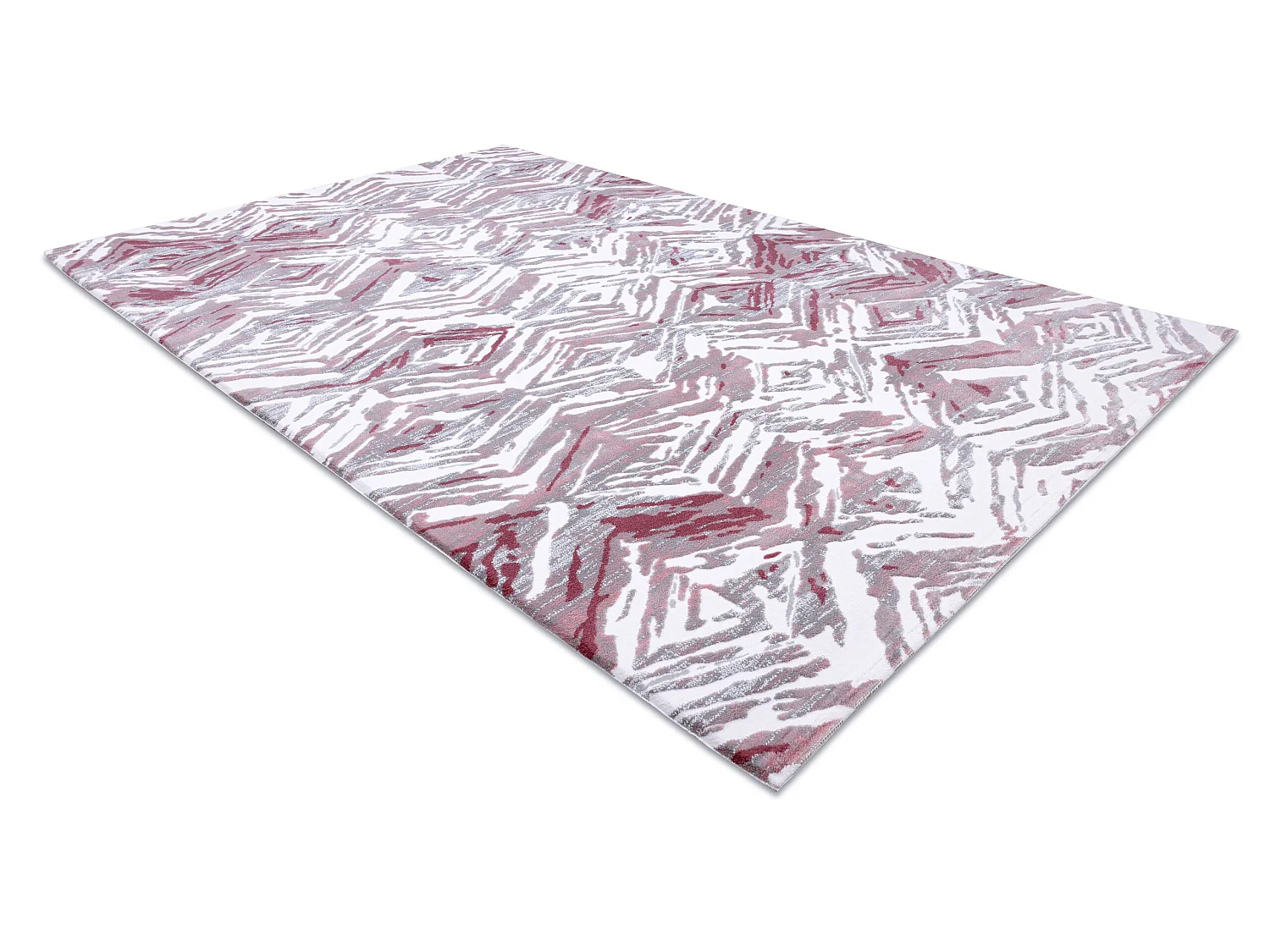 Tapijt ACRYL DIZAYN 121 helder , grijskleuring / helder , rozekleuring 160x230 cm