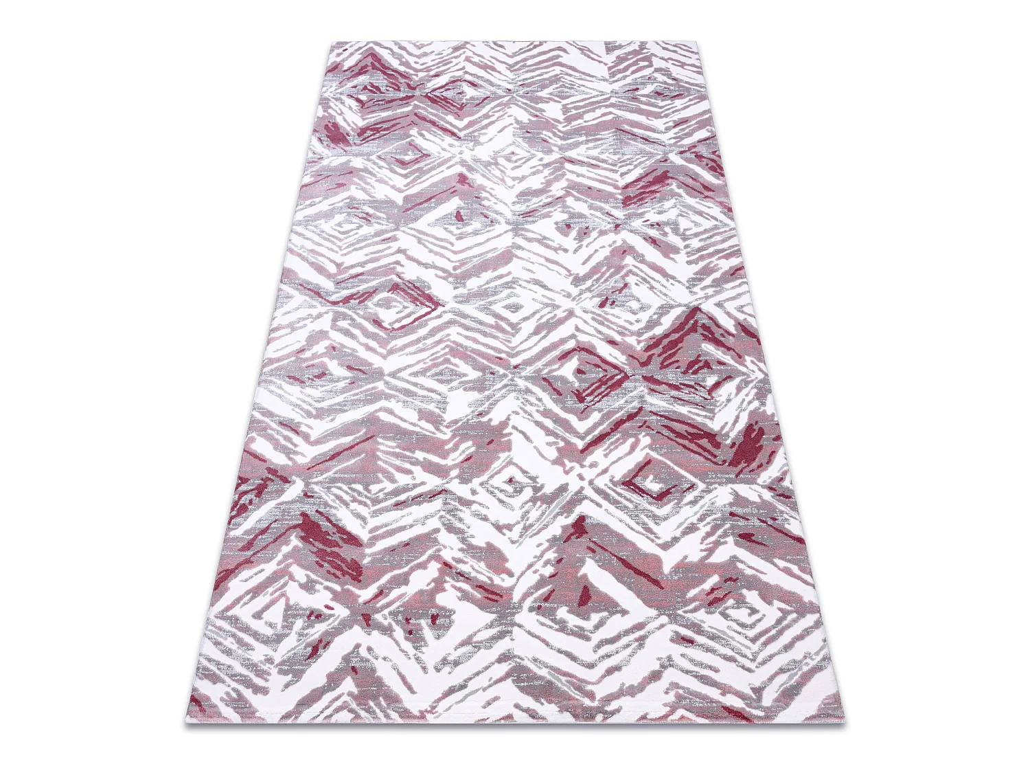 Tapis ACRYLIQUE DIZAYN 121 gris clair / rose clair 160x230 cm
