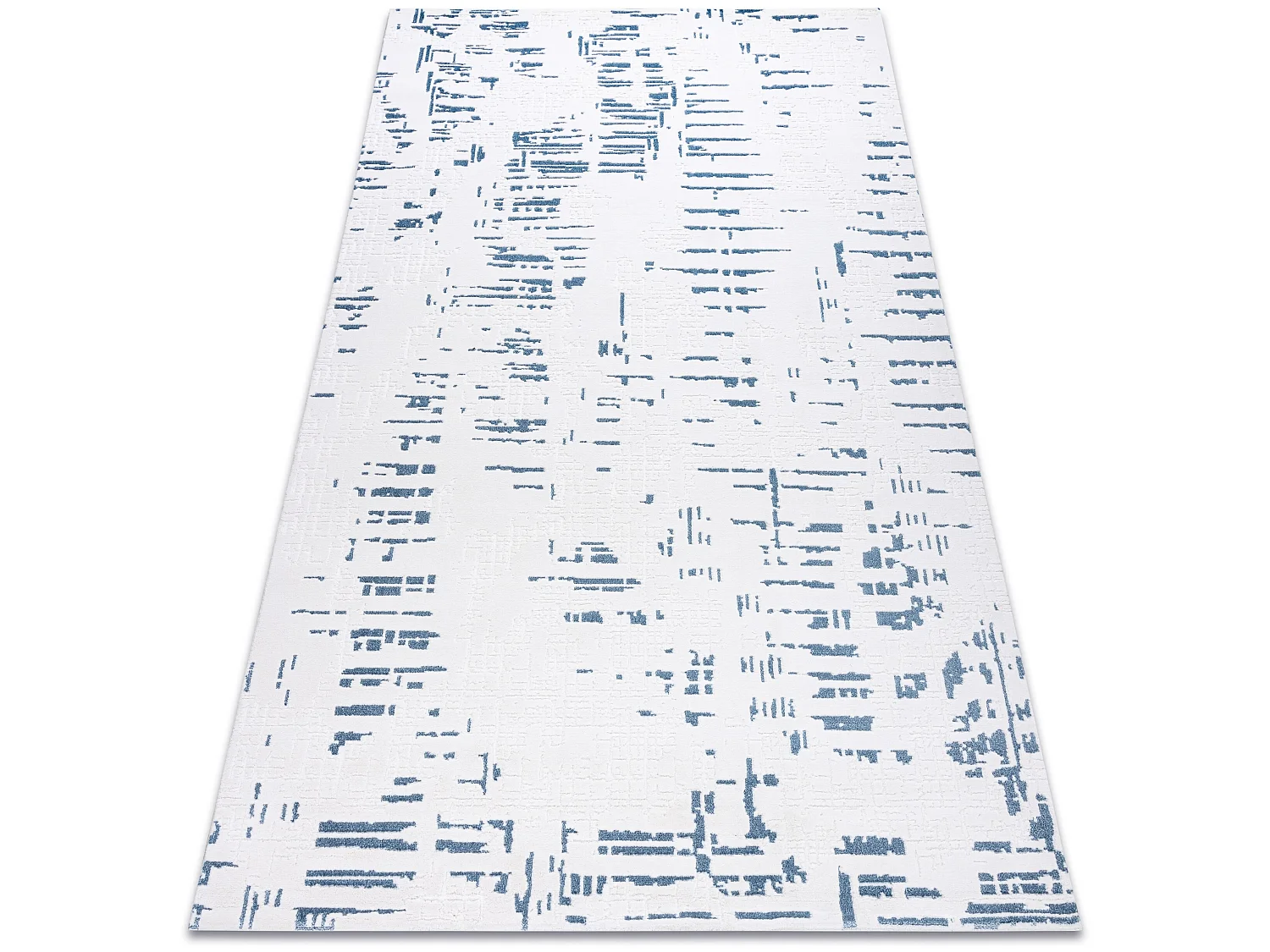 Tapijt ACRYL DIZAYN 8840 ivoor / blauw 80x150 cm