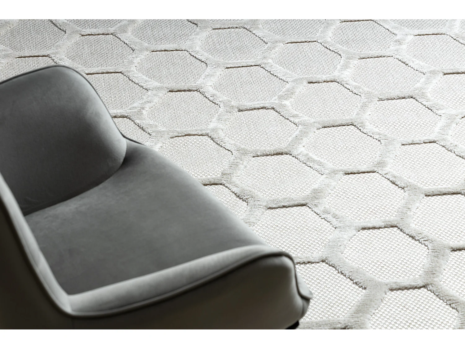 Tapijt SANTO SISAL 58391 honingraat beige 80x150 cm