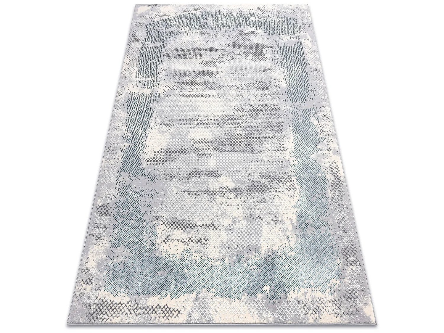 Tapijt CORE A004 Kader, schaduw - structureel, twee lagen vlies, ivoor 120x170 cm