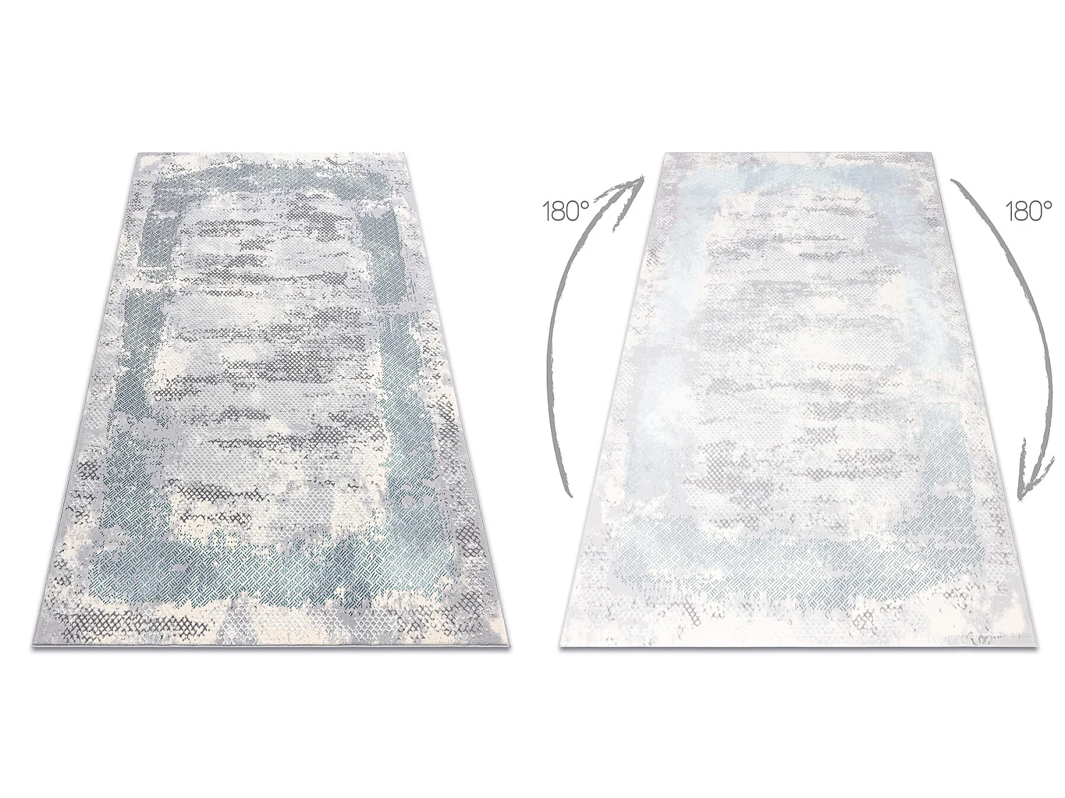 Tapijt CORE A004 Kader, schaduw - structureel, twee lagen vlies, ivoor 120x170 cm