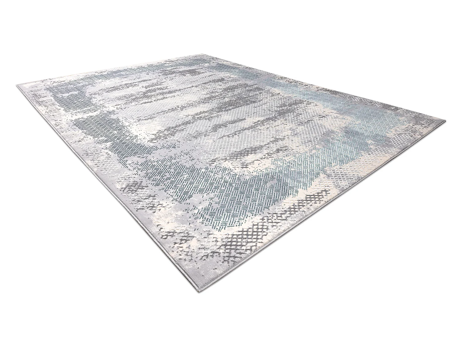 Tapijt CORE A004 Kader, schaduw - structureel, twee lagen vlies, ivoor 120x170 cm