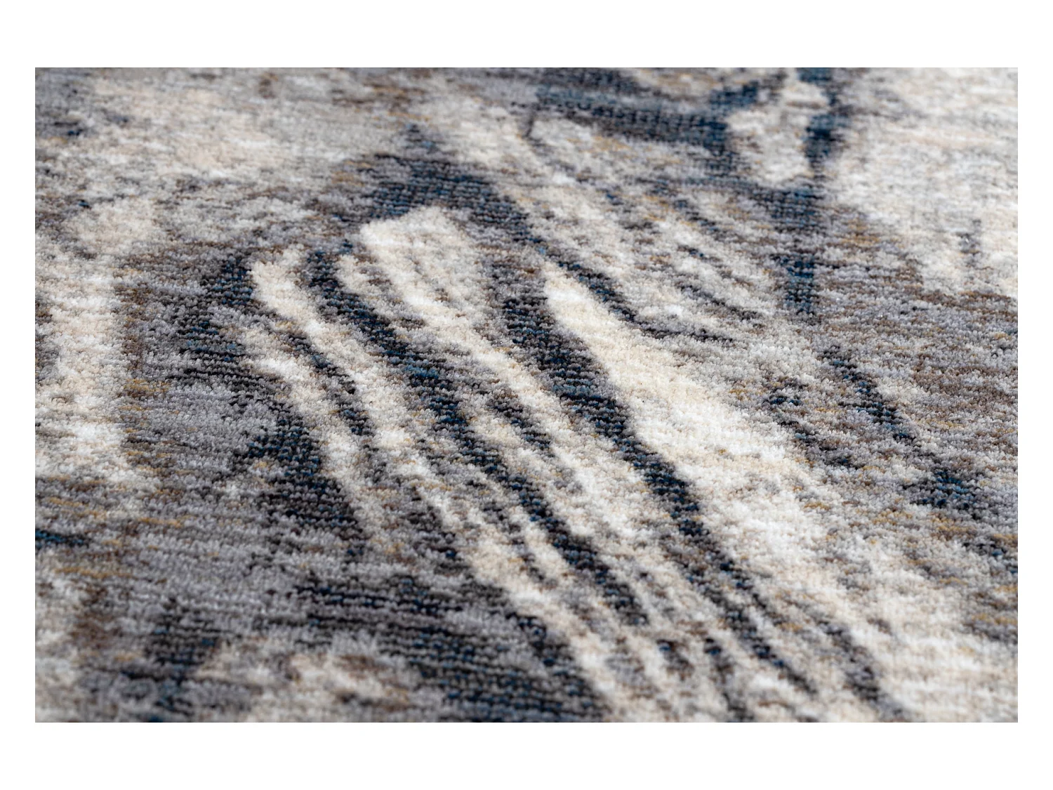 Tapis TINE 75417B Roche, calcul - moderne, forme irrégulière crème  160x160 cm
