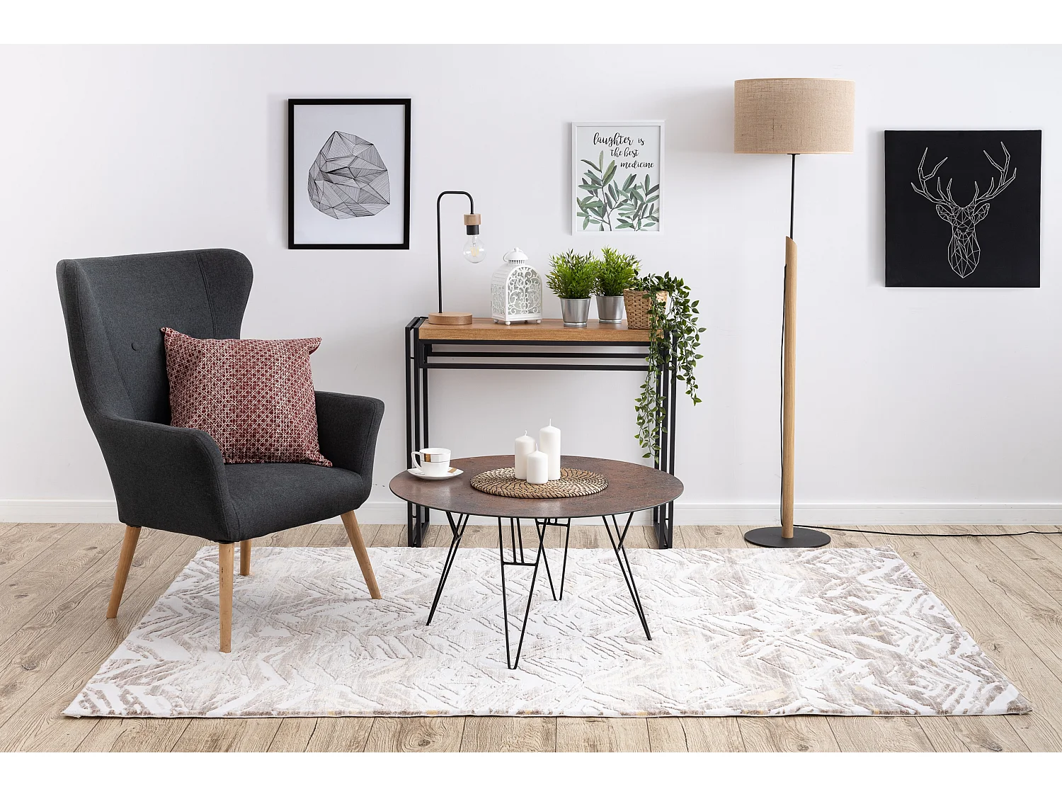 Tapis ACRYLIQUE DIZAYN 121 beige / jaune 120x180 cm