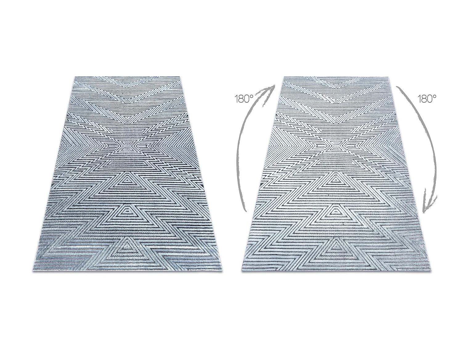 Tapijt Structureel SIERRA G5013 Plat geweven , twee poolhoogte , blauw 120x170 cm