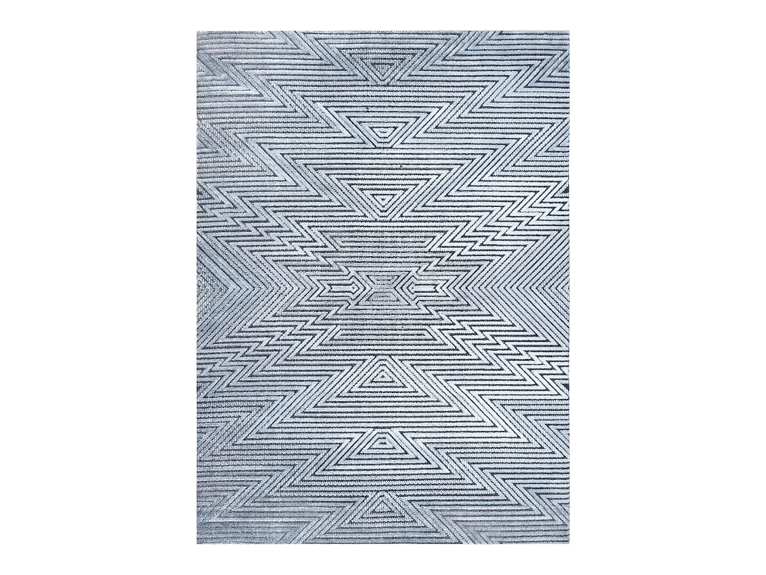 Tapijt Structureel SIERRA G5013 Plat geweven , twee poolhoogte , blauw 120x170 cm