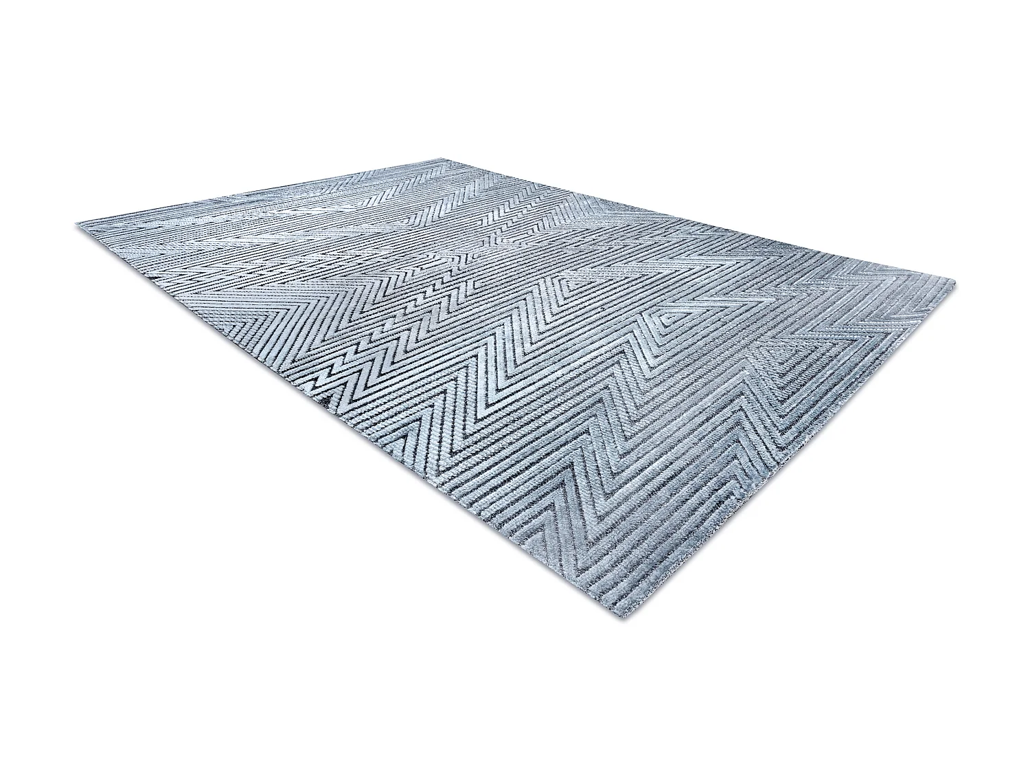 Tapijt Structureel SIERRA G5013 Plat geweven , twee poolhoogte , blauw 120x170 cm