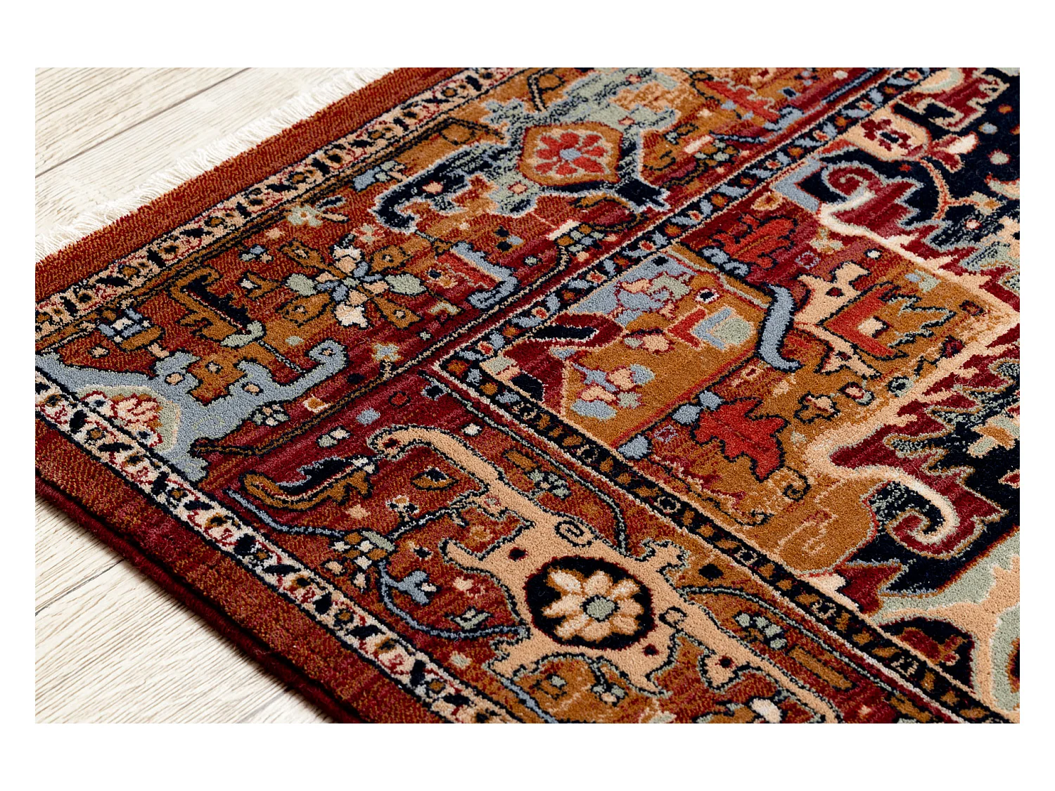 Tapis KESHAN franges, Ornement oriental 2886/53588 bordeaux  160x230 cm