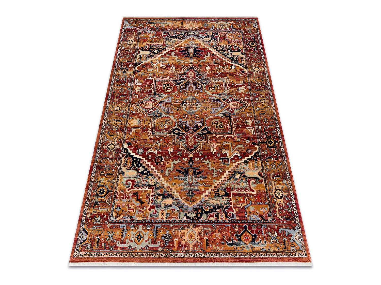 Tapis KESHAN franges, Ornement oriental 2886/53588 bordeaux  160x230 cm
