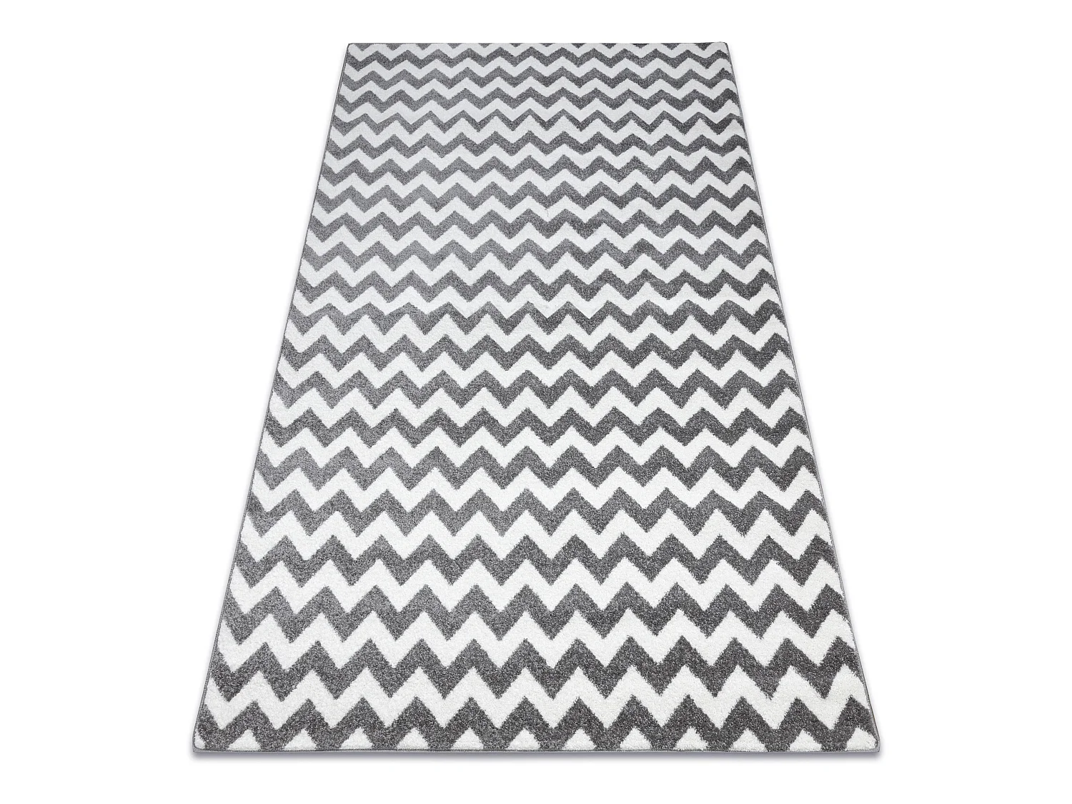 Tapis SKETCH - F561 gris et blanc - Zigzag 200x290 cm