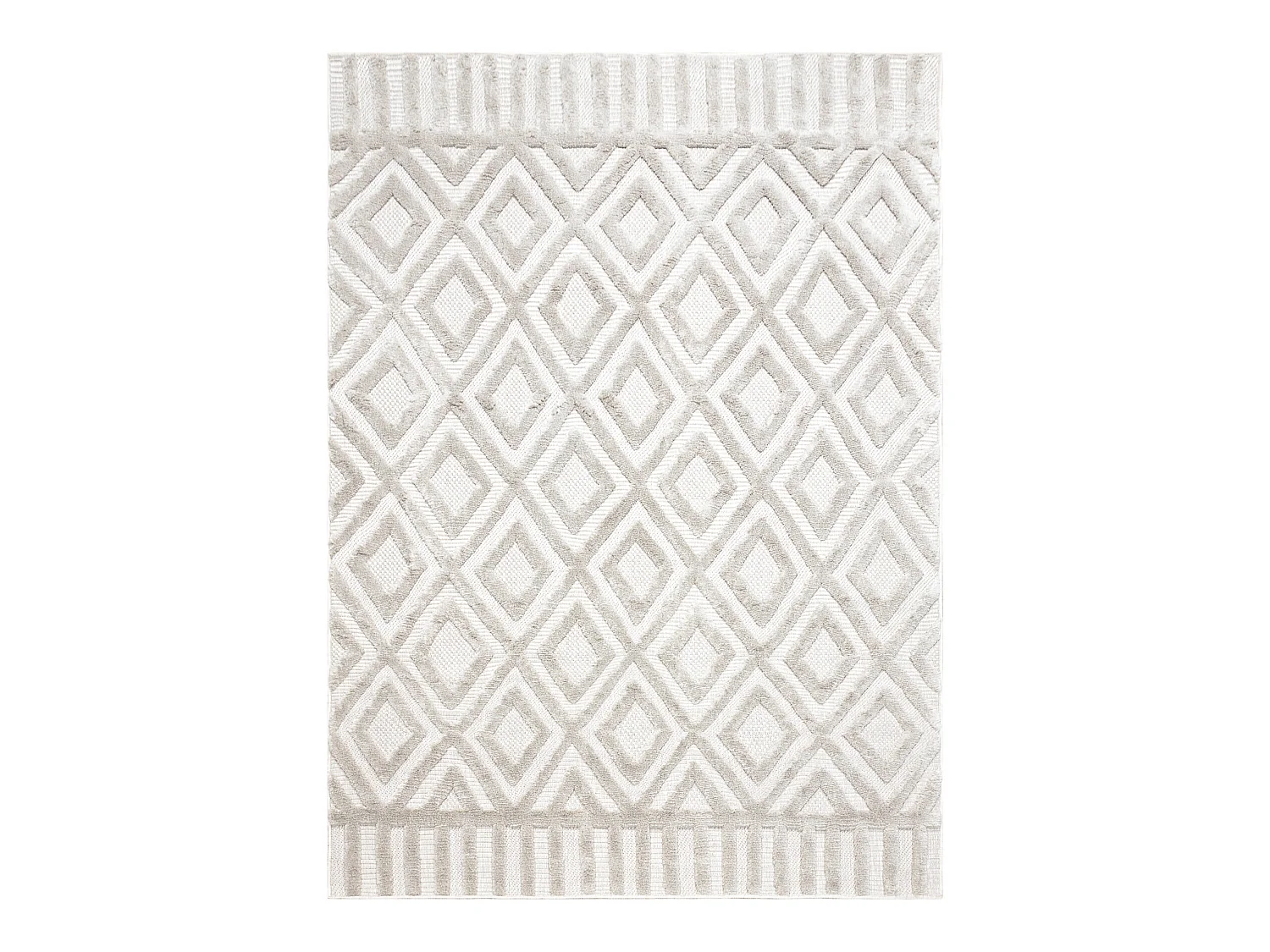 Tapis SANTO SIZAL 58377 diamants, géométrique, zigzag beige 200x290 cm