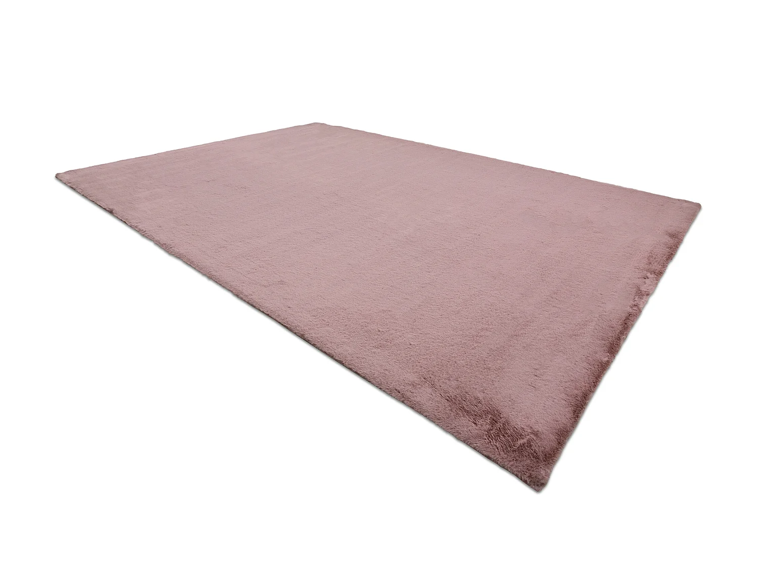 Tapijt BUNNY rozekleuring IMITATIE konijnenvacht 140x190 cm