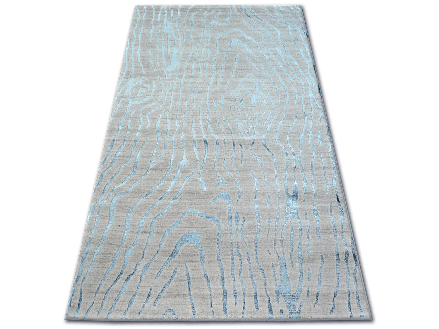 Tapijt ACRYL MANYAS 1703 zilver/Blauw 160x230 cm