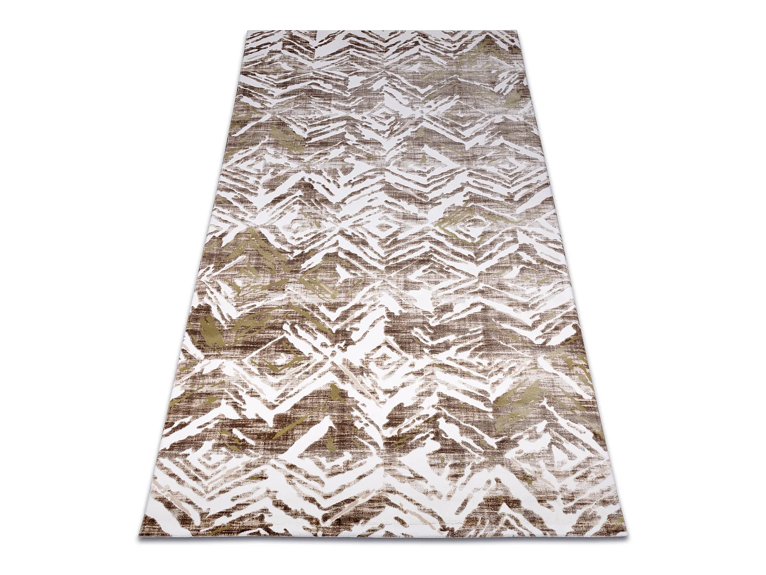 Tapis ACRYLIQUE DIZAYN 121 beige / vert 80x150 cm