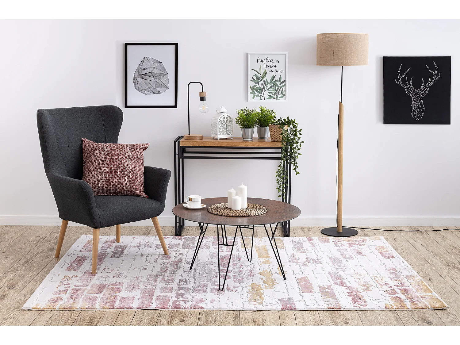 Tapijt ACRYL DIZAYN 125/5057 rozekleuring 160x230 cm