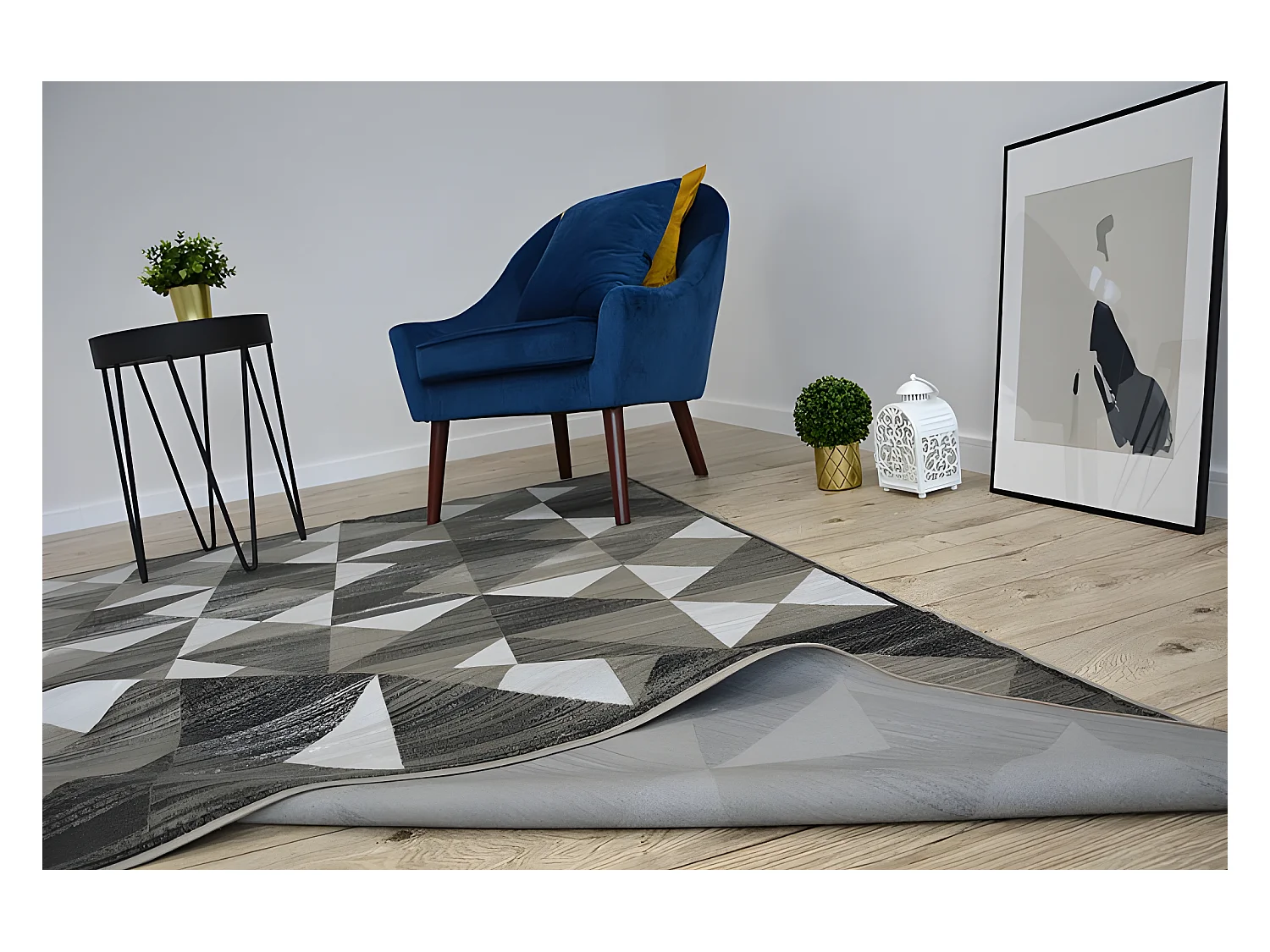 Tapijt NOBIS 84196 vision - Driehoek 160x230 cm