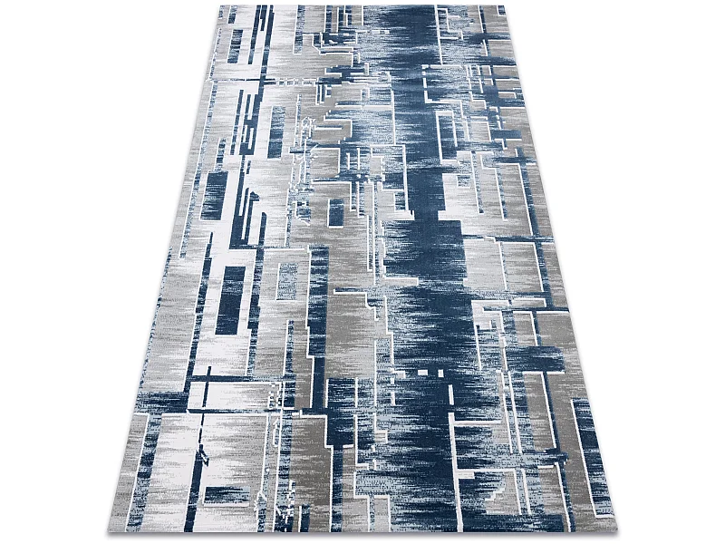 Tappeto ACRILICO USKUP Geometrico 9481 blu 100x200 cm