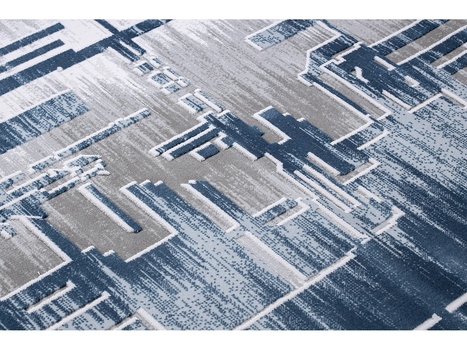 Tappeto ACRILICO USKUP Geometrico 9481 blu 100x200 cm