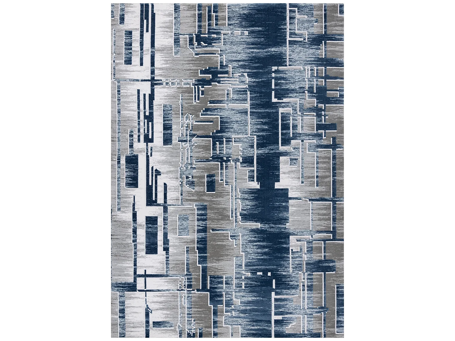 Tapis ACRYLIQUE USKUP Géométrique 9481 bleu 100x200 cm