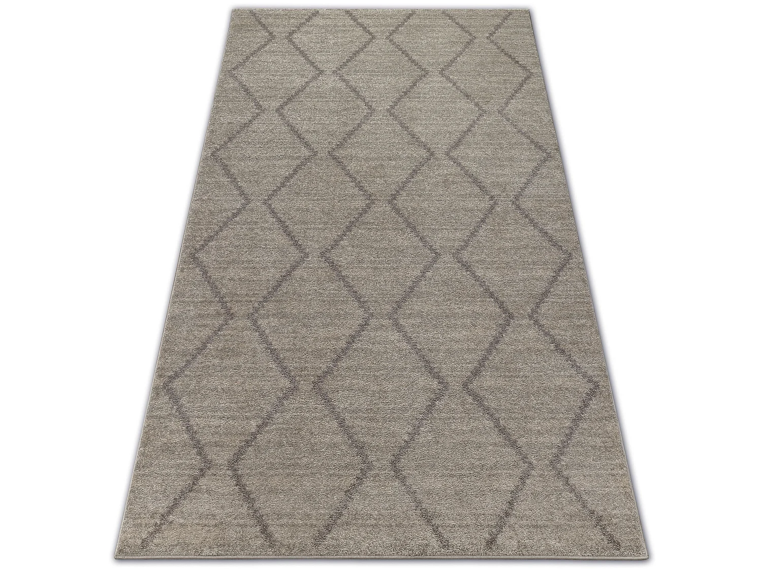 Tapijt SOFT 8036 RUIT , ETNO crème / helder , bruin 140x190 cm