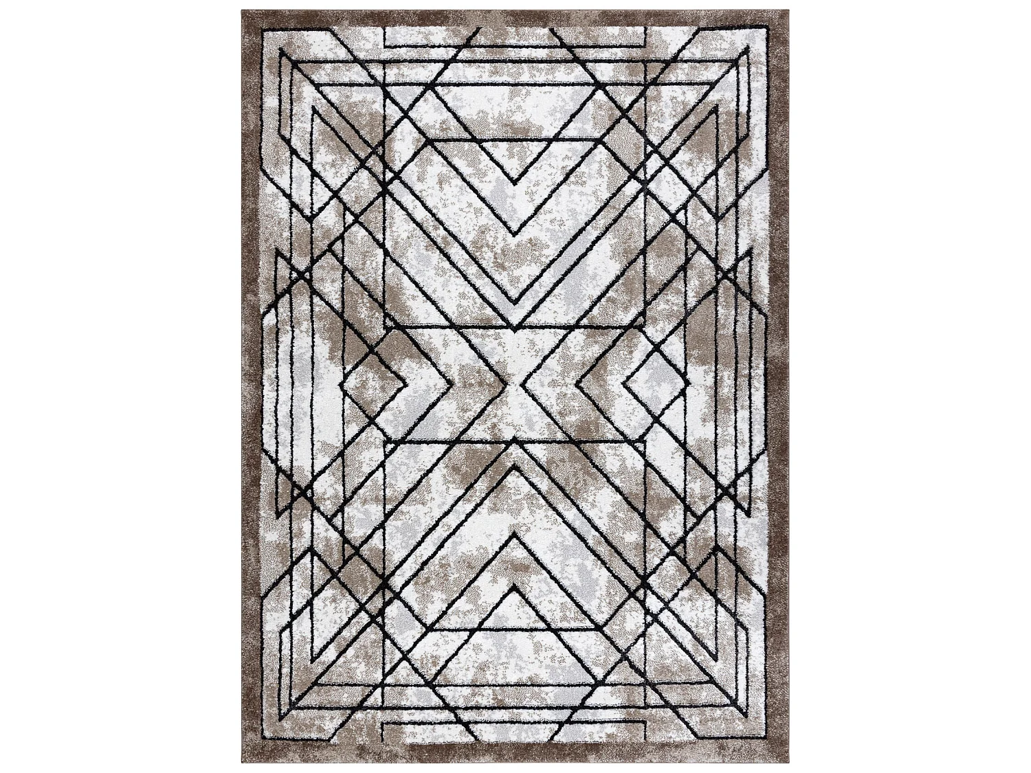Tapis moderne COZY Tico, géométrique - Structural deux niveaux de mo 120x170 cm