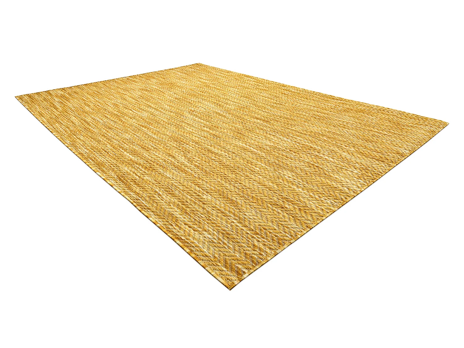 Moderno FISY tapis SIZAL 20776 Zigzag, mélange jaune 140x190 cm