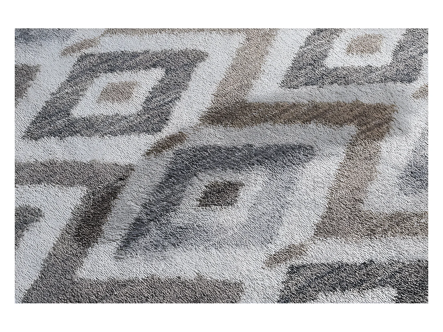 Tapijt SOFT 6024 RUIT , crème / beige / bruin 200x290 cm