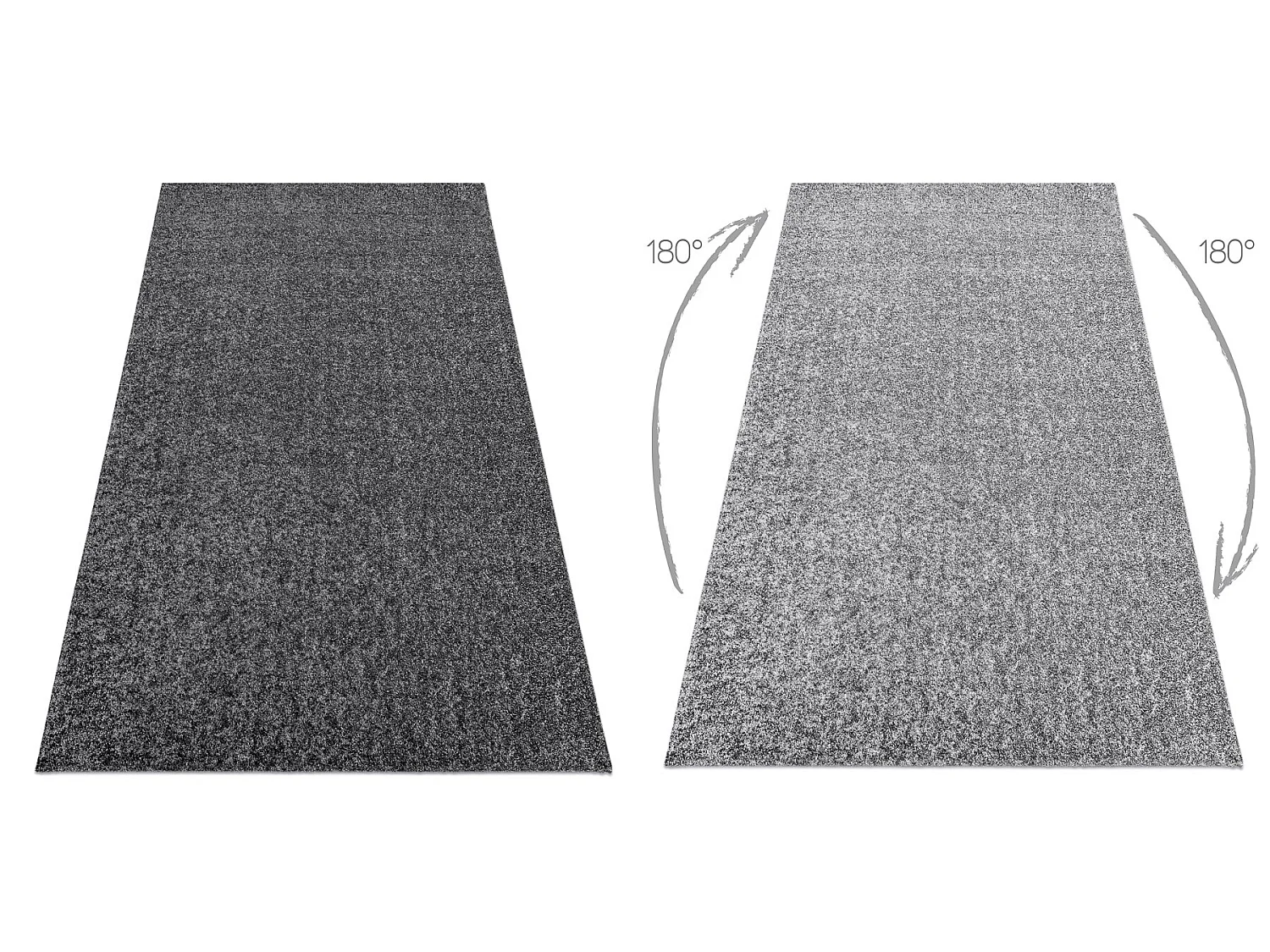 Modern Tapijt Wasbaar ILDO 71181070 anthracytkleuring grijskleuring 120x170 cm