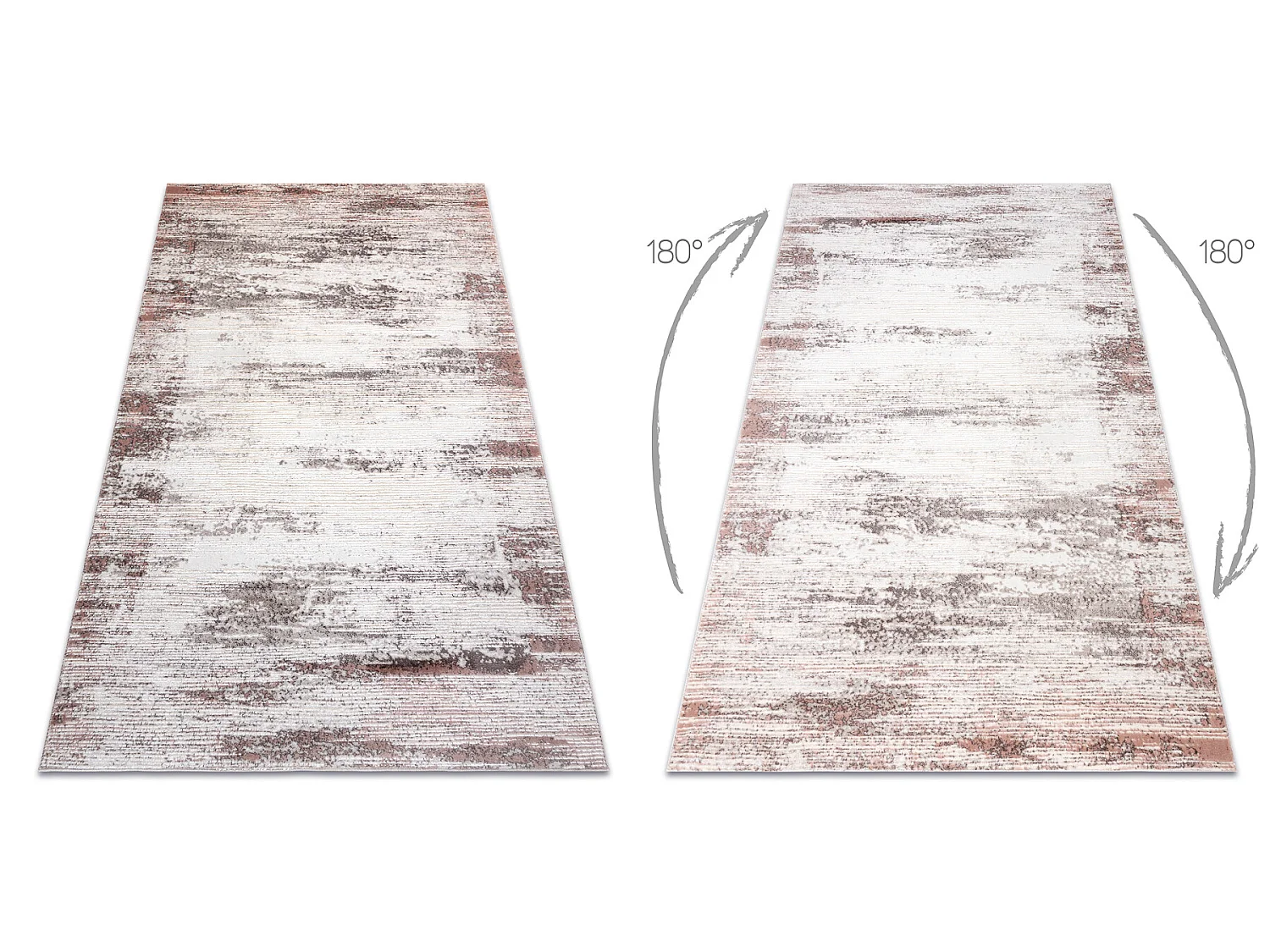 Tapijt CORE W9775 Kader, schaduw - structureel, twee lagen vlies, beig 80x150 cm