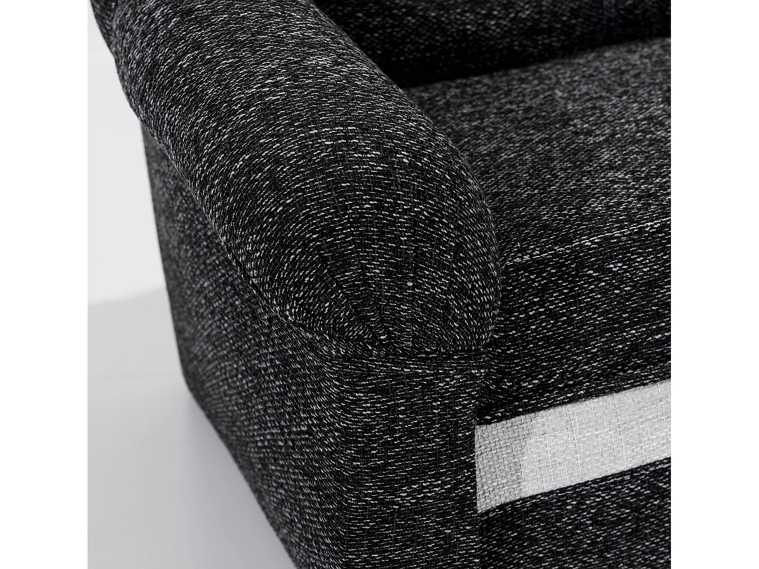 Sundy lichtbruin en donkerbruin fluwelen converteerbare hoekbank rechts 250 cm