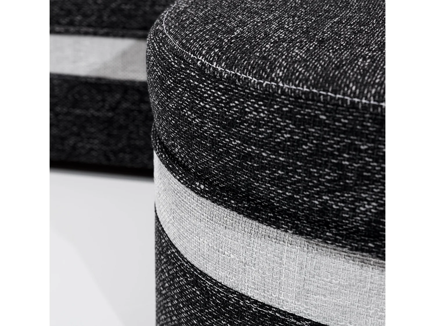 Canapé d'angle gauche convertible velours marron foncé et marron clair Sundy 250cm