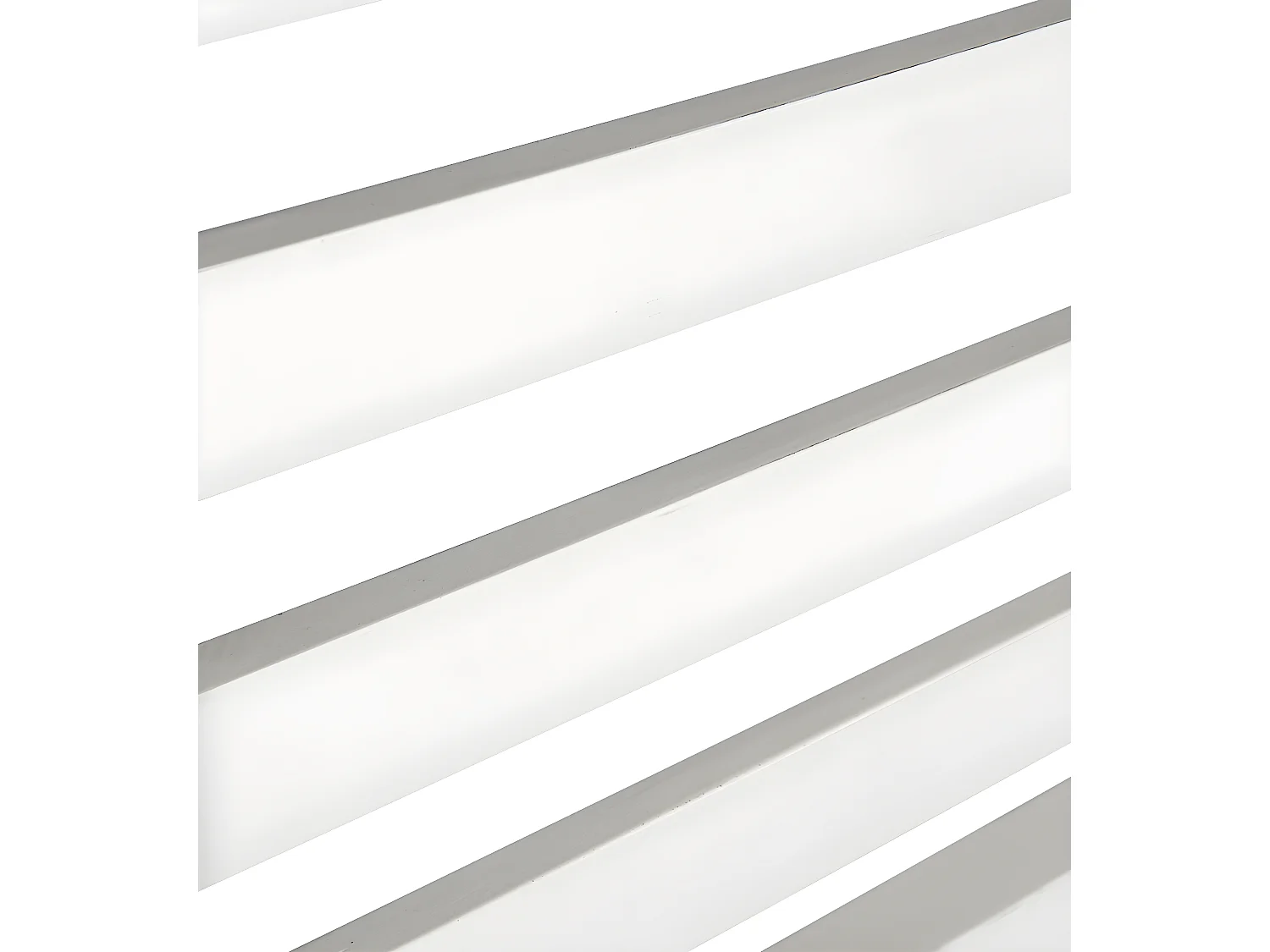 Tête de lit bois massif de mindi blanc Kourame 165cm