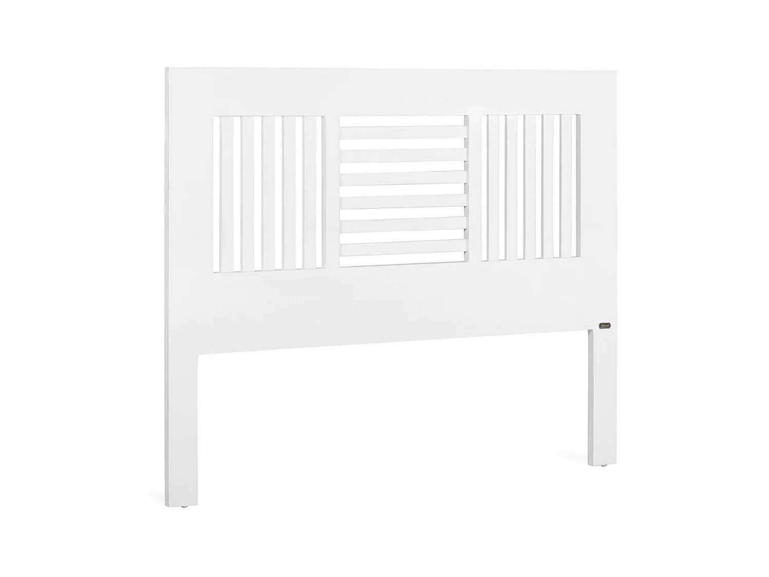 Tête de lit bois massif de mindi blanc Kourame 165cm