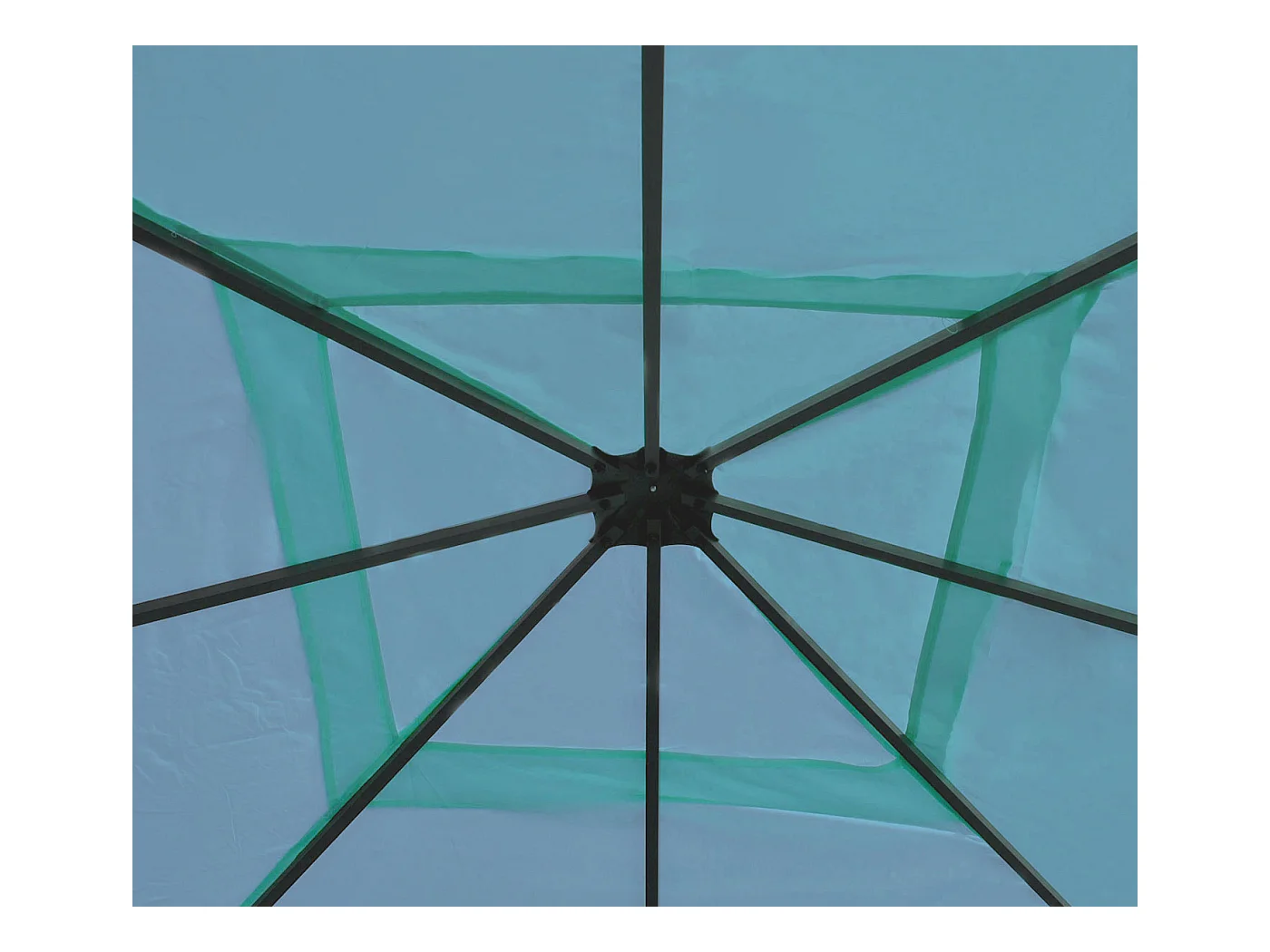 Housse de rechange pour toit de pergola Calpe 4x4m,  turquoise