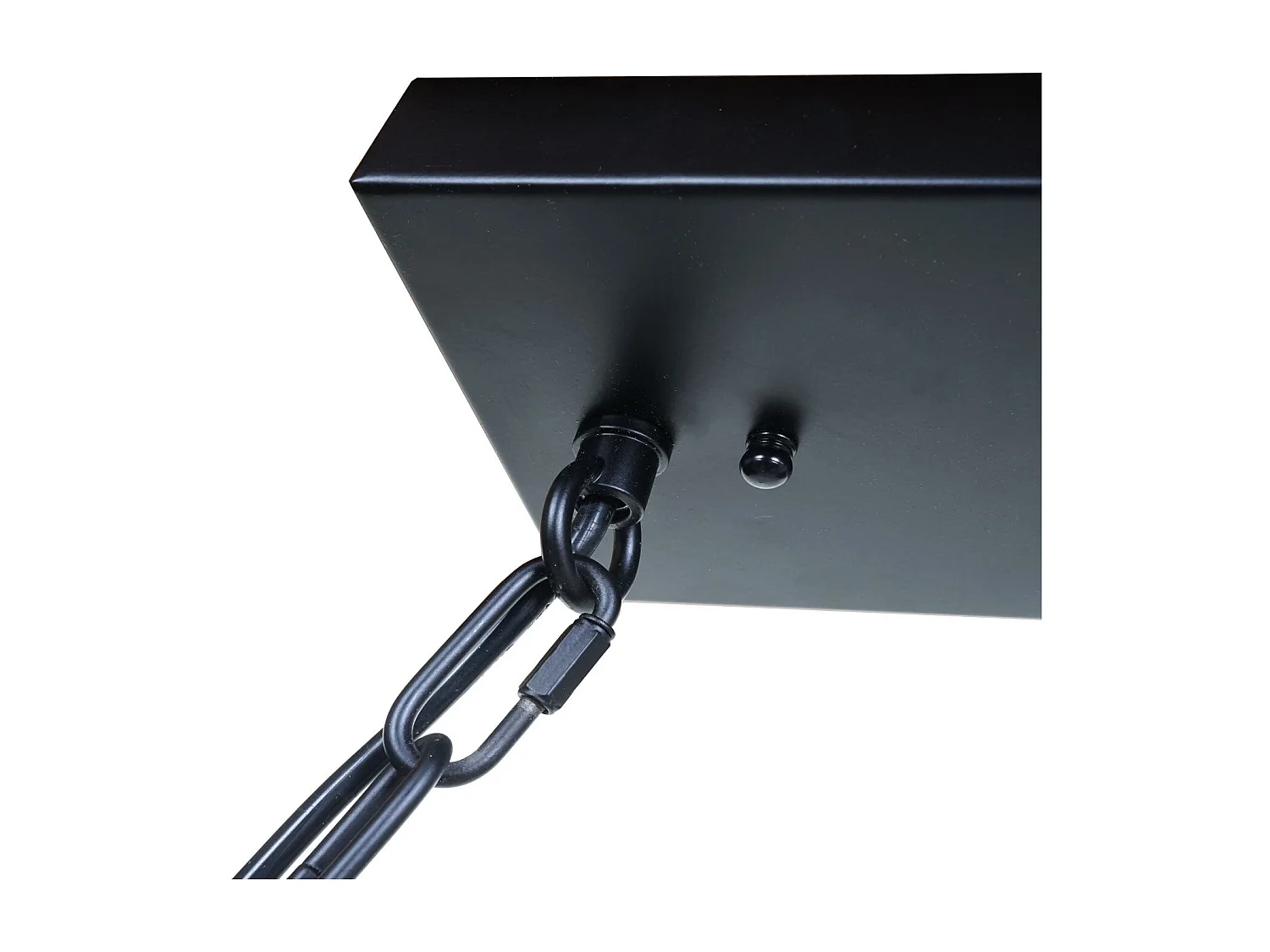 Lampe à suspension corde de bambou design vintage industrielle métal noir abat-jour tube 3x 04_0003599