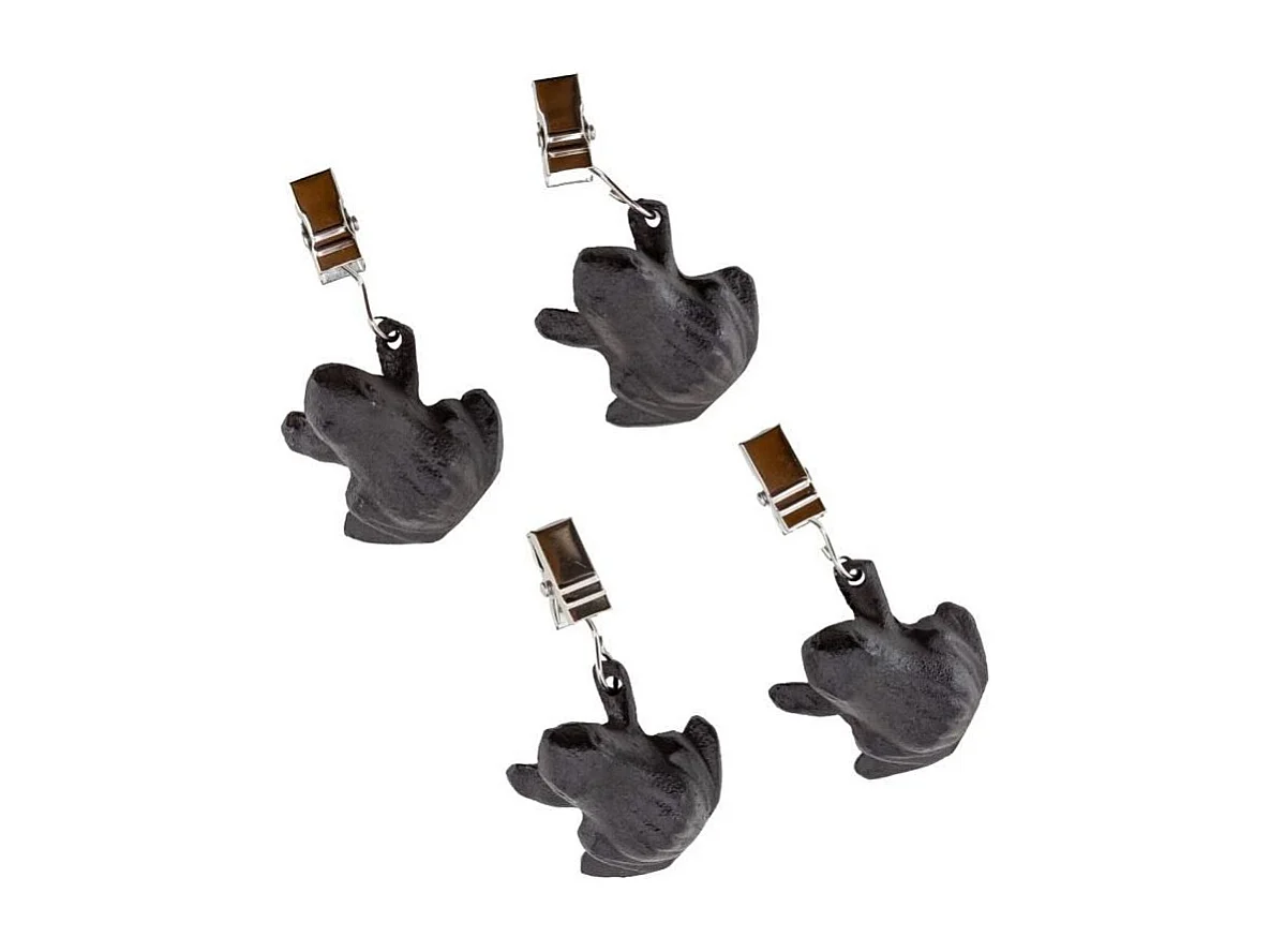 Poids de nappe en fonte (lot de 4) Grenouille