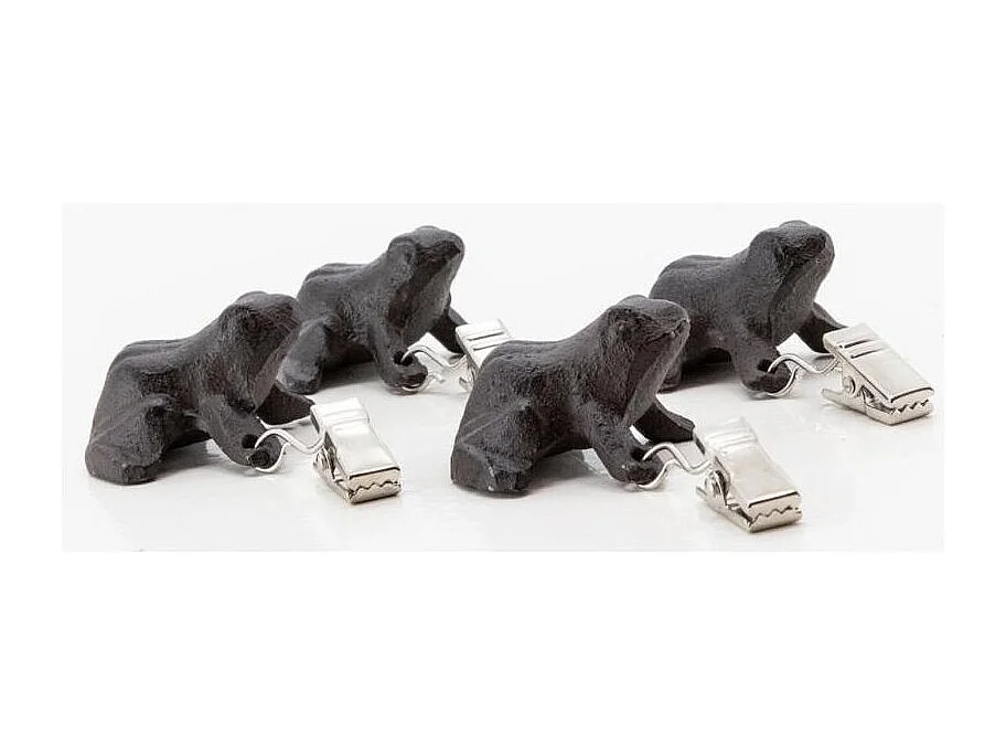 Poids de nappe en fonte (lot de 4) Grenouille