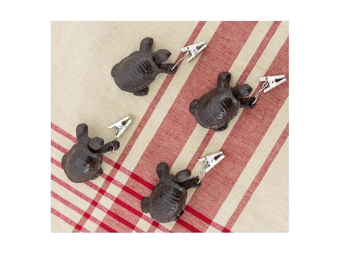 Poids de nappe en fonte (lot de 4) Tortue