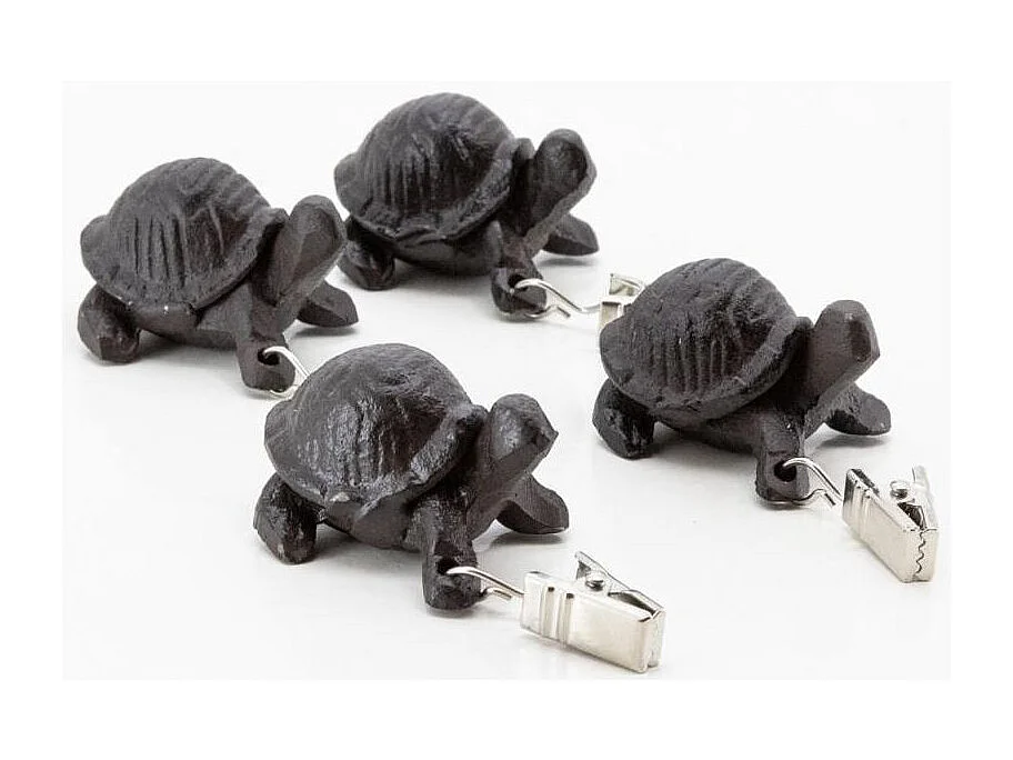 Poids de nappe en fonte (lot de 4) Tortue