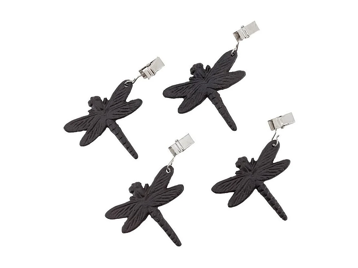 Poids de nappe en fonte (lot de 4) Libellule